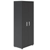 Fortress Textured Metal 75.4" Garage Cabinet with 4 Adjustable Shelves - Charcoal Grey|Armoire Fortress de Manhattan Comfort de 75,4 po en métal texturé avec 4 tablettes réglables pour le garage - gris anthracite