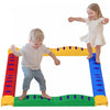 Qaba Balance Beam, 12pcs Stepping Stones Kids With Non-slip Foot Pads, Toddler Sensory Toys Indoor O|Qaba Poutre D'equilibre, 12 Pieces De Tremplins Pour Enfants Avec Coussinets Antiderapants, Jouets S