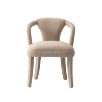 Fauteuil Palmer style milieu du siecle moderne en tweed dore