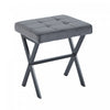 Owen Multi-Purpose Seating Accent Stool with Metal Legs,Grey Accent Chair | Tabouret d’appoint polyvalent Owen avec pieds en metal, couleur gris