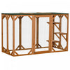 Pawhut Cat Cage Indoor Catio Outdoor Cat Enclosure Pet House Small Animal Hutch For Rabbit, Kitten, |Pawhut Maison D'exterieur En Bois Pour Chat Cage Interieure Avec Toit En Asphalte, Plateformes A Plu