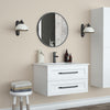 Halpert Black 24" Mirror|Miroir Halpert de 24 po noir