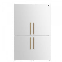 Refrigerateur Custodia de 48 po, 20,6 pi³, avec machine a glacons, blanc – FFFFD1766-48WHT