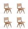 Hamlet Industry Chic Wood Dining Chair in Natural - Set of 4 | Chaise de salle a manger en bois style industriel chic Hamlet en naturel - Lot de 4