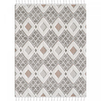 Carpette à poil long Quinto Twinkle orange - 2 pi 7 po x 8 pi
