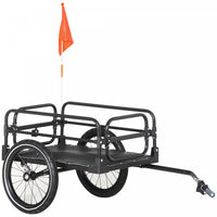  Aosom Remorque De Velo Avec Suspension, Roues De 16 Pouces