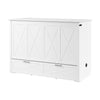 Lit armoire avec matelas à trois plis Key West, chêne blanc - format lit double