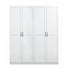 Cornelia Modern 30" Storage Cabinet in White (4-Shelf) - Set of 2 Bookcase | Armoire de rangement Cornelia Modern 30" en blanc (4 etageres) - Lot de 2