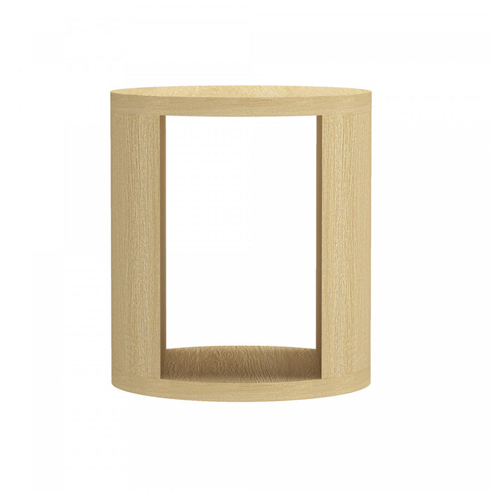 Table d’appoint contemporaine Alure 20\" en chene naturel