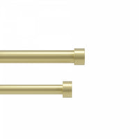 Tringle à rideaux extensible double Cappa de Umbra laiton de 1 po - 66 po à 120 po