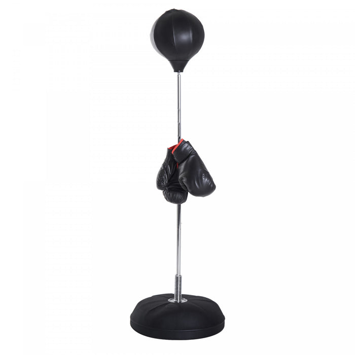 Soozier sac de frappe pour adultes avec hauteur reglable de 126 a 144 cm, noir