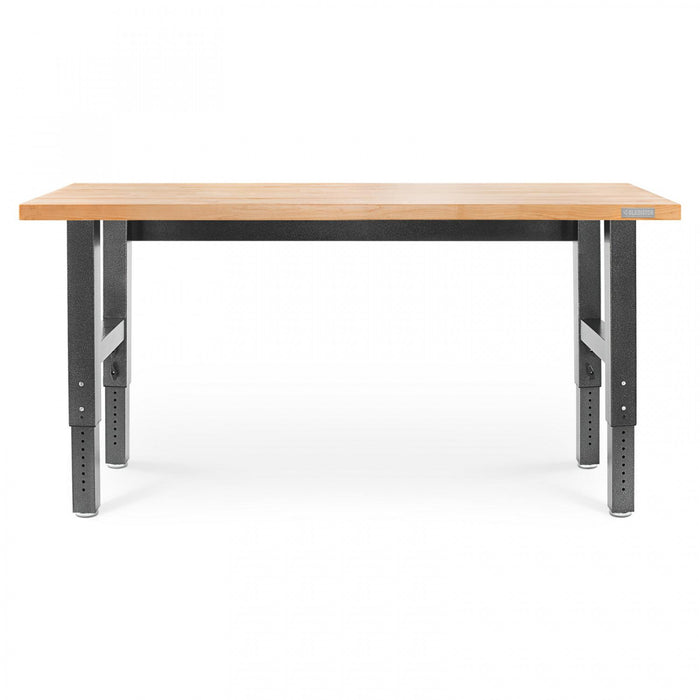 Établi de 6 pi à hauteur réglable en bois franc de Gladiator - granite martelé