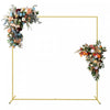 Outsunny 6.6ft X 6.6ft Gold Wedding Arch Backdrop Stand For Birthday Party|Outsunny 6.6ft X 6.6ft Or Mariage Arch Toile De Fond Stand Pour La Fete