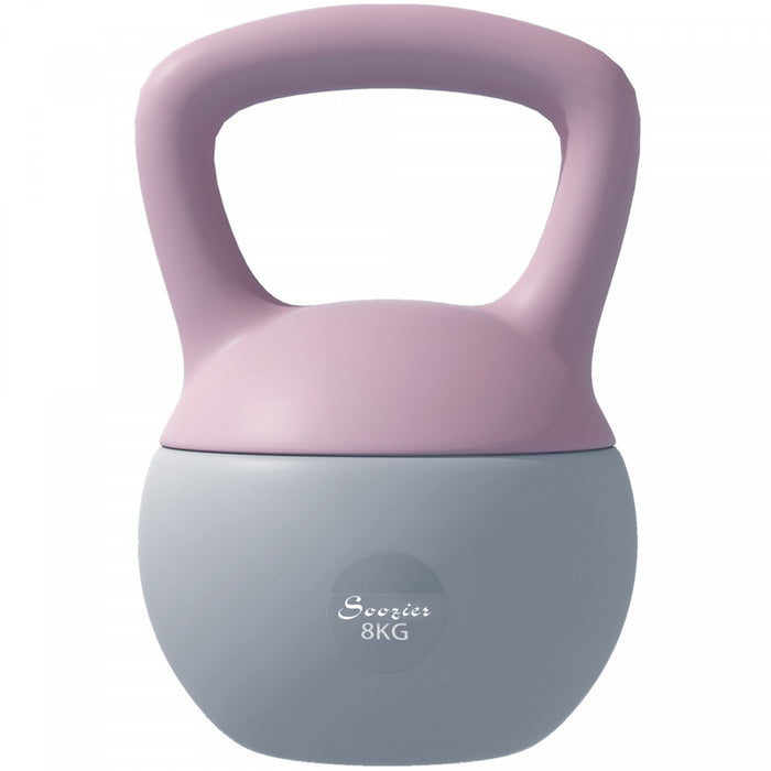 Soozier Kettlebell 18 lb (env. 8 kg), pour renforcement musculaire, violet