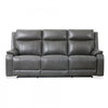 Sofa inclinable electrique Marlow de 84 po en cuir assorti avec USB/USB-C - Charbon