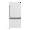 Forno Milano Espresso 31 Inch Bottom Freezer, White, 17.2 cu.ft. - FFFFD1785-31WHT | Refrigerateur Milano Espresso de 31 po avec congelateur inferieur, blanc, 17,2 pi³ – FFFFD1785-31WHT