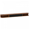 HOMCOM 71" Floating TV Stand, Wall Mounted Media Console, Walnut