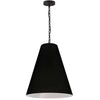 Dainolite Anaya 1 Light Pendant Medium Matte Black Black/White Shade Lamp|Luminaire suspendu moyen Anaya de Dainolite avec abat-jour noir et blanc, fini noir mat et 1 ampoule