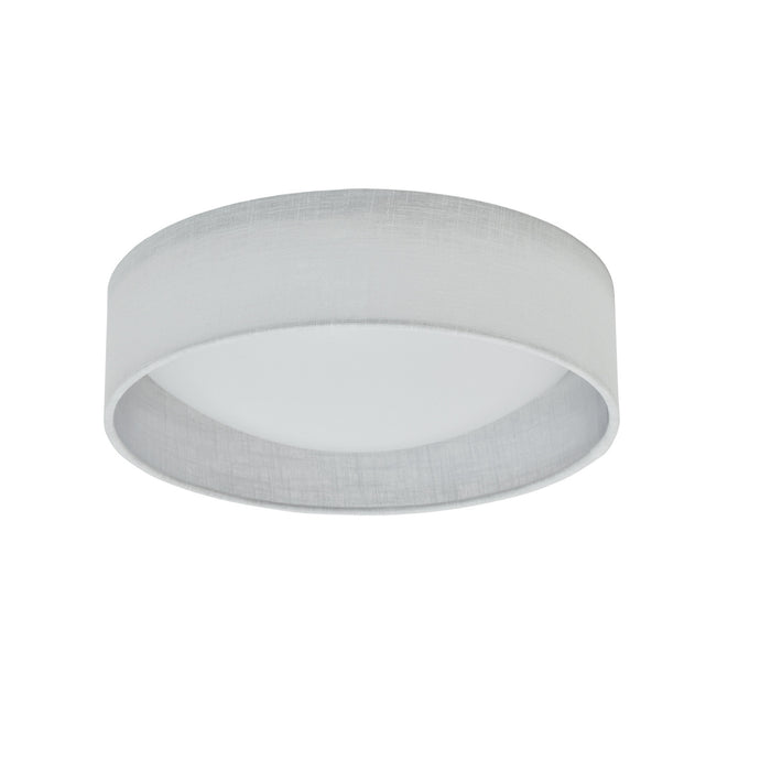 Petit plafonnier affleuré Cfled de Dainolite de 11 po, avec abat-jour blanc