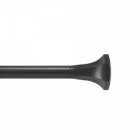 Tringle à rideaux extensible Sita de Umbra noir mat de 1 po - 36 po à 72 po