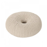 Pouf Rembourré Murphy, 100 % Coton - Beige