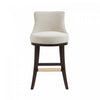 Lucia Modern Wood Upholstered Chenille Barstool in Natural Bar Stool | Tabouret de bar moderne en bois Lucia, revetu de chenille, coloris naturel