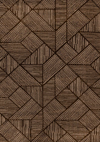 Tapis Covington brun taupe a rayures geometriques, 6'7