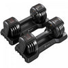 Soozier Lot de 2 halteres reglables 5-en-1, 2,3 a 11,3 kg