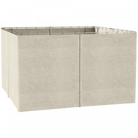 Outsunny Parois Laterales De Rechange Universelles Pour Gazebo Lot De 4 Panneaux De Confidentialite