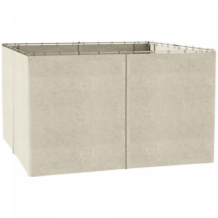 Outsunny Parois Laterales De Rechange Universelles Pour Gazebo Lot De 4 Panneaux De Confidentialite Pour La Plupart Des Accessoires De Rideaux Pour Abris Exterieurs De Pavillon De Tonnelle