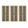 Rivington Modern 38" Bookcase Cabinet in Natural Oak - Set of 3 | Armoire bibliotheque moderne Rivington 38" en chene naturel - Ensemble de 3