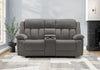 MONARCH SPECIALTIES CAUSEUSE REMBOURRE 2 PLACES INCLINABLE ELECTRIQUE, 76\"L, TISSU GRIS CLAIR, TRANSITIONNEL