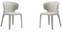 Ensemble 2 chaises de salle à manger Conrad de Manhattan Comfort en similicuir - blé