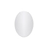Mortise 20 Inch Frameless Oval Mirror In Chrome | Mortise Miroir Ovale Sans Cadre de 20 Pouces Chrome