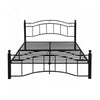 Jackson Metal Bed Frame With Underbed Storage,black King Bed | Jackson Cadre De Lit En Metal Avec Rangement Sous Le Lit, Noir