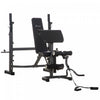 Soozier Weight Bench Stand With Squat Rack, Adjustable Olympic Bench, Multifunctional Arm Curl Pad, |Soozier Banc De Musculation Fitness Entrainement Complet Avec Support D'halteres Repose Barre Curl D