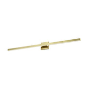 Lumière de coiffeuse Arandel de Dainolite de 4 po de diamètre en acrylique blanc qui diffuse la lumière, avec fini laiton vieilli et ampoule à DEL de 24 W