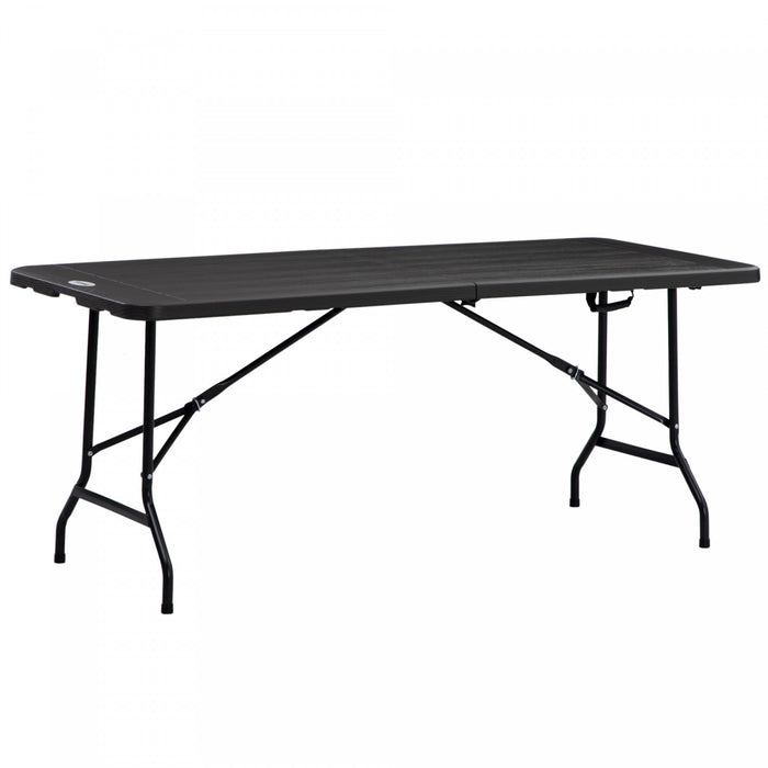 Outsunny Table De Patio Pliante Pour 6 Personnes