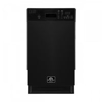 Lave-vaisselle Polo de 18 po en noir, commandes en facade, 8 couverts, 52 dBa – FDWBI8041-18BLK