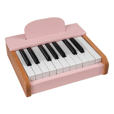 Costway 18 Keys Kids Piano Keyboard with Removable Music Stand One-key Start for Boys Girls Pink