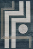 Erisa Contemporary 5'1" x 7'7" Area Rug in Blue Indoor Area Rug | Tapis Contemporain Erisa 5'1" x 7'7" en Bleu