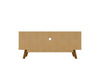 Manhattan Comfort Mid-Century Modern Marcus 53.14" TV Stand with Solid Wood Legs - White|Meuble pour téléviseur Marcus de Manhattan Comfort de 53,14 po de style moderne du milieu du 20e siècle avec pattes en bois massif - blanc