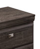 Yorkdale Grey Nightstand - {Contemporary} style Nightstand in Alabaster Oak {Engineered Wood}