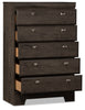 Yorkdale Grey Chest - {Contemporary} style Chest in Alabaster Oak {Engineered Wood}