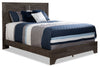 Yorkdale Panel Bed with Headboard & Frame, Made in Canada, Grey - Queen Size | Lit à panneau Yorkdale fabriqué au Canada avec tête de lit et cadre de lit, gris - format grand lit