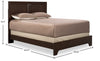 Yorkdale Panel Bed with Headboard & Frame, Made in Canada, Grey - Queen Size | Lit à panneau Yorkdale fabriqué au Canada avec tête de lit et cadre de lit, gris - format grand lit