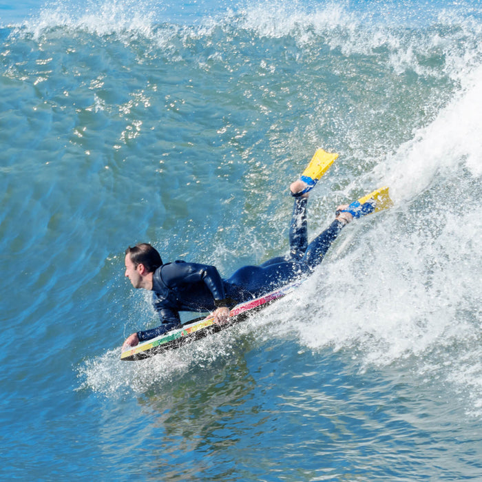 Costway 33 \"body Board Leger Avec Eps Core Xpe Deck Hdpe Fond Croissant Tail Colore