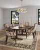 Fifth Avenue Traditional Wood Upholstered Dining Chair in Tan - Set of 2 | Chaise de salle a manger traditionnelle en bois avec assise rembourree Fifth Avenue, couleur beige - Lot de 2