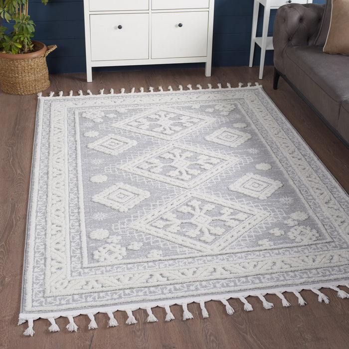 Carpette à poil long Quinto Westerner - 7 pi 7 po x 10 pi