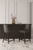 Fifth Avenue Traditional Wood Upholstered Counter Stool in Graphite - Set of 2 | Tabouret de comptoir traditionnel en bois Fifth Avenue avec assise rembourree, graphite - Lot de 2